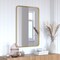Flash Furniture Jada 24 x 36 Decorative Wall Mirror - Rounded Corners, Matte Gold HMHD-22M199YBN-GD-GG - alternate 1